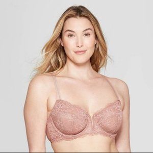 Auden Balconette Coverage Unlined Bra NWT